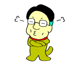 loose&creepy dog fujyu part3 sticker #13154074