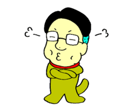 loose&creepy dog fujyu part3 sticker #13154074