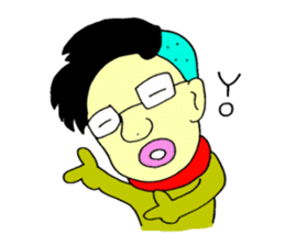 loose&creepy dog fujyu part3 sticker #13154078