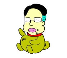 loose&creepy dog fujyu part3 sticker #13154087