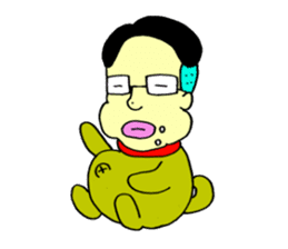 loose&creepy dog fujyu part3 sticker #13154087