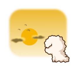 White Toy poodle. sticker #13154284