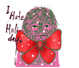 A hairy creature family sticker #13154708