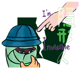 A hairy creature family sticker #13154723