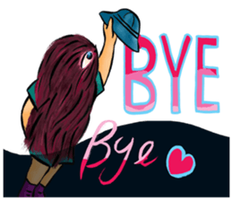 A hairy creature family sticker #13154733