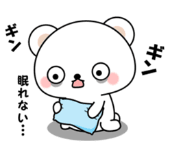 Greetings sticker of polar Bear. Basic 1 sticker #13157338