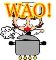 Acorn boy "DAN"Restaurant business!! sticker #13158761