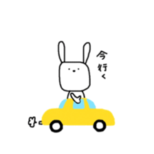 square face rabbits 2 sticker #13158959