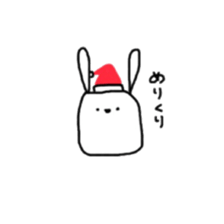 square face rabbits 2 sticker #13158980