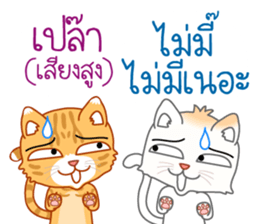 Two cats are talking sticker #13159012