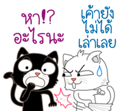 Two cats are talking sticker #13159014