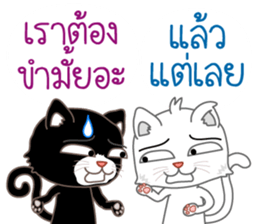 Two cats are talking sticker #13159021