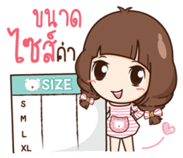 Cute little Merchant fashion shop. sticker #13159904