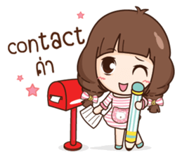 Cute little Merchant fashion shop. sticker #13159905