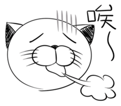 Stupid Fat White Cat 5 sticker #13161371