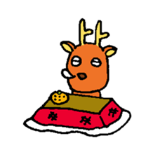 Xmas reindeer and his friends sticker #13161480