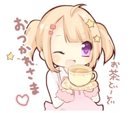 The Girl with Lovely Animals. sticker #13161523