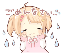 The Girl with Lovely Animals. sticker #13161533