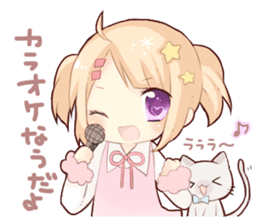 The Girl with Lovely Animals. sticker #13161539