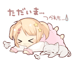 The Girl with Lovely Animals. sticker #13161541