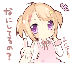 The Girl with Lovely Animals. sticker #13161542