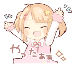 The Girl with Lovely Animals. sticker #13161550