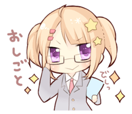 The Girl with Lovely Animals. sticker #13161554