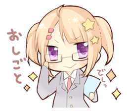 The Girl with Lovely Animals. sticker #13161554