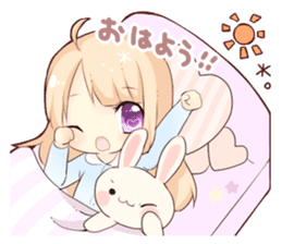 The Girl with Lovely Animals. sticker #13161556