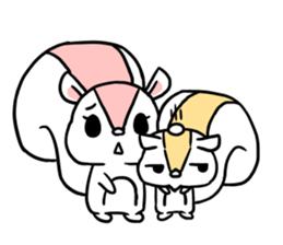 parent and child squirrel sticker #13162261