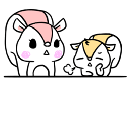 parent and child squirrel sticker #13162278