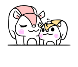 parent and child squirrel sticker #13162279