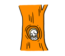 parent and child squirrel sticker #13162290