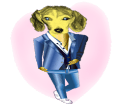 Beagle of the human body sticker #13162838