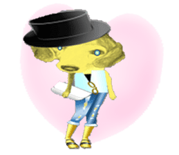 Beagle of the human body sticker #13162839