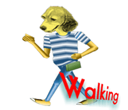 Beagle of the human body sticker #13162840