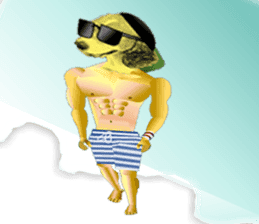 Beagle of the human body sticker #13162844