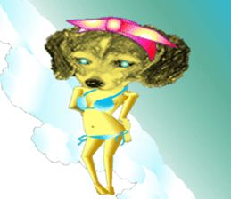 Beagle of the human body sticker #13162845