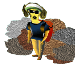 Beagle of the human body sticker #13162846