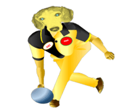 Beagle of the human body sticker #13162850