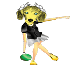 Beagle of the human body sticker #13162851