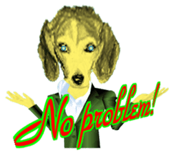 Beagle of the human body sticker #13162859