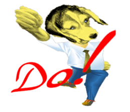 Beagle of the human body sticker #13162860