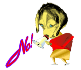 Beagle of the human body sticker #13162867