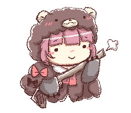 hunter girl sticker #13163176