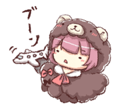 hunter girl sticker #13163180