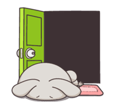 very miss rabbit"3" sticker #13163196