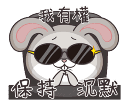 very miss rabbit"3" sticker #13163201