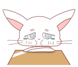 Anxiety cat sticker #13163619