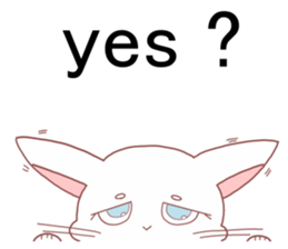 Anxiety cat sticker #13163624